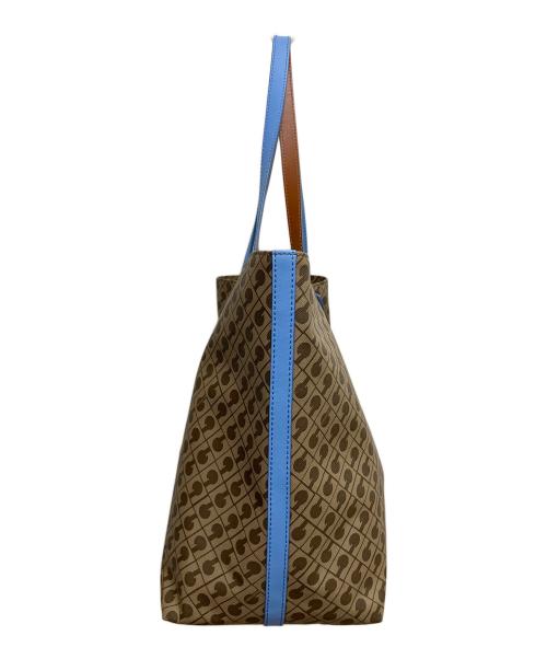 GHERARDINI（ゲラルディーニ）GHERARDINI (ゲラルディーニ) ソフティ　トートバッグ ベージュ×スカイブルーの古着・服飾アイテム