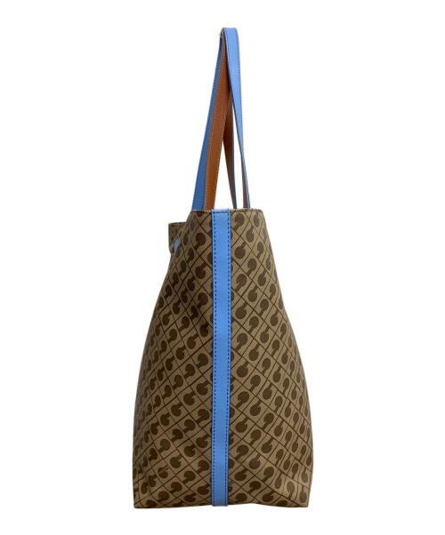 GHERARDINI（ゲラルディーニ）GHERARDINI (ゲラルディーニ) ソフティ　トートバッグ ベージュ×スカイブルーの古着・服飾アイテム