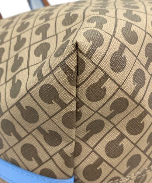 GHERARDINI（ゲラルディーニ）GHERARDINI (ゲラルディーニ) ソフティ　トートバッグ ベージュ×スカイブルーの古着・服飾アイテム