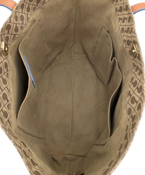 GHERARDINI（ゲラルディーニ）GHERARDINI (ゲラルディーニ) ソフティ　トートバッグ ベージュ×スカイブルーの古着・服飾アイテム