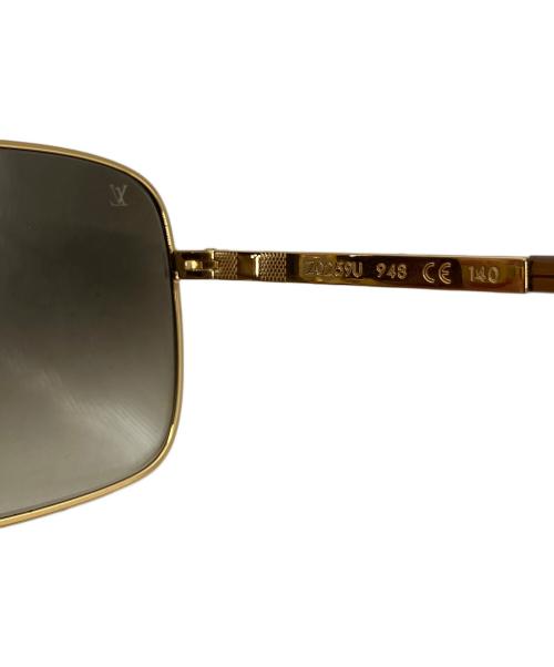 LOUIS VUITTON（ルイ ヴィトン）LOUIS VUITTON (ルイ ヴィトン) アティテュード　サングラス ブラウン×ゴールドの古着・服飾アイテム