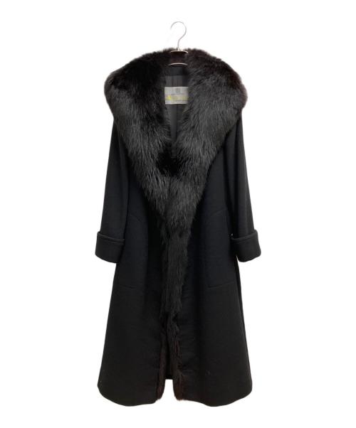 Aquascutum（アクアスキュータム）Aquascutum (アクアスキュータム) コート ブラック サイズ:SIZE Freeの古着・服飾アイテム