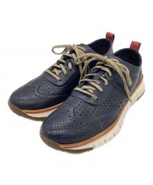 COLE HAAN（コールハーン）の古着「ゼログランド パーフォレーション スニーカー」｜ネイビー