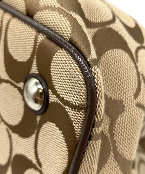 COACH（コーチ）COACH (コーチ) シグネチャー　トートバッグ ブラウンの古着・服飾アイテム