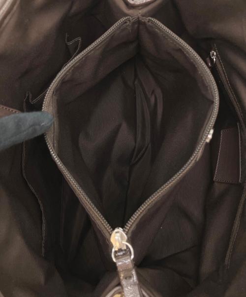 COACH（コーチ）COACH (コーチ) シグネチャー　トートバッグ ブラウンの古着・服飾アイテム