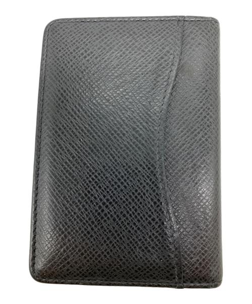 LOUIS VUITTON（ルイ ヴィトン）LOUIS VUITTON (ルイ ヴィトン) タイガ  ポケット・オーガナイザー ボレアル カードケース ブラックの古着・服飾アイテム
