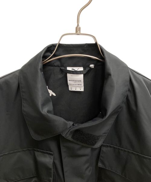 PUMA（プーマ）PUMA (プーマ) maison kitsune (メゾンキツネ) ミリタリージャケット ブラック サイズ:SIZE Mの古着・服飾アイテム