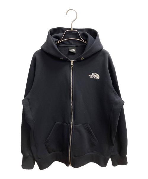 THE NORTH FACE（ザ ノース フェイス）THE NORTH FACE (ザ ノース フェイス) スクエアロゴフルジップ　パーカー ブラック サイズ:SIZE Mの古着・服飾アイテム