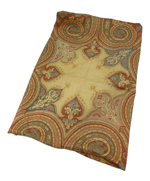 ETRO（エトロ）ETRO (エトロ) シルク混ストール オレンジの古着・服飾アイテム