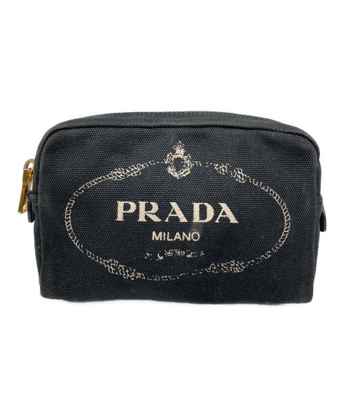 PRADA（プラダ）PRADA (プラダ) カナパ　ポーチ ブラックの古着・服飾アイテム