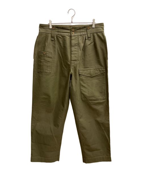 NIGEL CABOURN（ナイジェルケーボン）NIGEL CABOURN (ナイジェルケーボン) ミリタリーパンツ グリーン サイズ:SIZE 96cm (W38)の古着・服飾アイテム