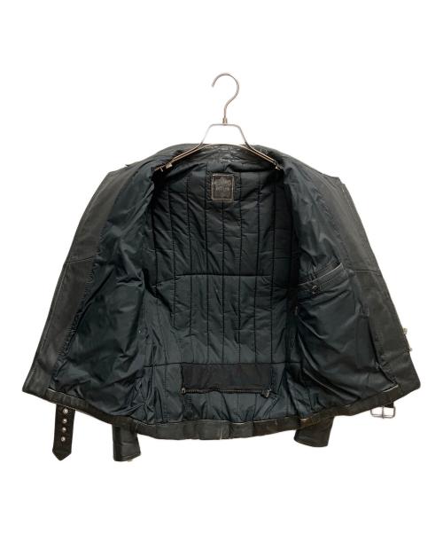 echtes leder（エヒテス レーダァ）echtes leder (エヒテス レーダァ) レザージャケット ブラック サイズ:-の古着・服飾アイテム