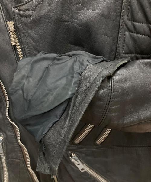 echtes leder（エヒテス レーダァ）echtes leder (エヒテス レーダァ) レザージャケット ブラック サイズ:-の古着・服飾アイテム