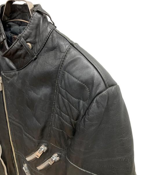 echtes leder（エヒテス レーダァ）echtes leder (エヒテス レーダァ) レザージャケット ブラック サイズ:-の古着・服飾アイテム