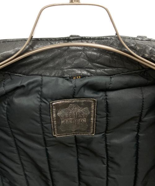 echtes leder（エヒテス レーダァ）echtes leder (エヒテス レーダァ) レザージャケット ブラック サイズ:-の古着・服飾アイテム