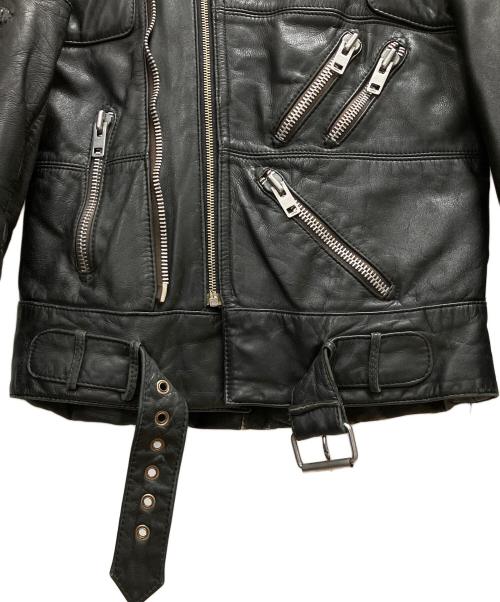 echtes leder（エヒテス レーダァ）echtes leder (エヒテス レーダァ) レザージャケット ブラック サイズ:-の古着・服飾アイテム