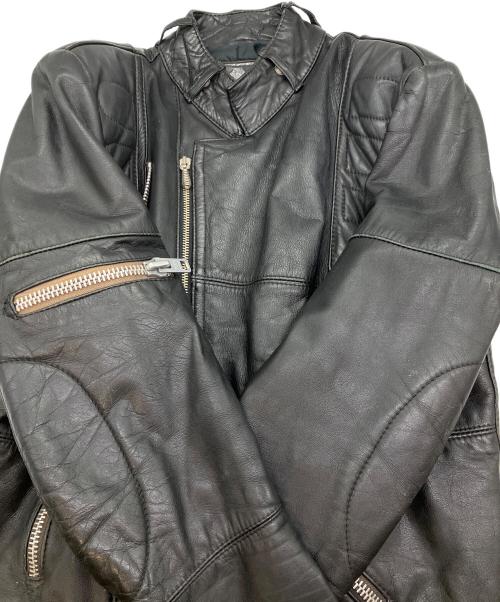 echtes leder（エヒテス レーダァ）echtes leder (エヒテス レーダァ) レザージャケット ブラック サイズ:-の古着・服飾アイテム
