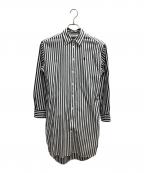POLO RALPH LAURENポロ・ラルフローレン）の古着「シャツワンピース」｜ホワイト×ブラック