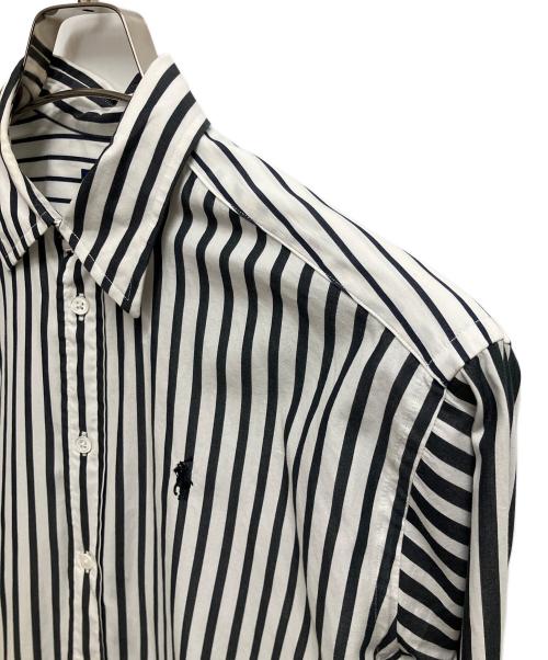 POLO RALPH LAUREN（ポロ・ラルフローレン）POLO RALPH LAUREN (ポロ・ラルフローレン) シャツワンピース ホワイト×ブラック サイズ:SIZE 0の古着・服飾アイテム