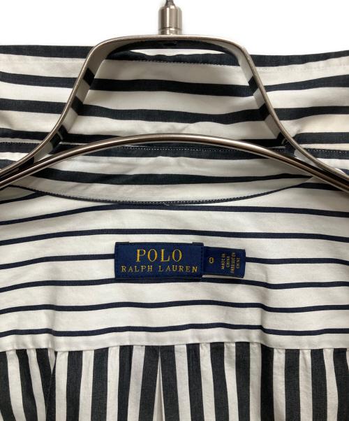 POLO RALPH LAUREN（ポロ・ラルフローレン）POLO RALPH LAUREN (ポロ・ラルフローレン) シャツワンピース ホワイト×ブラック サイズ:SIZE 0の古着・服飾アイテム