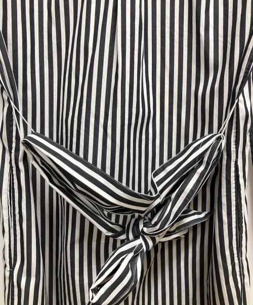 POLO RALPH LAUREN（ポロ・ラルフローレン）POLO RALPH LAUREN (ポロ・ラルフローレン) シャツワンピース ホワイト×ブラック サイズ:SIZE 0の古着・服飾アイテム