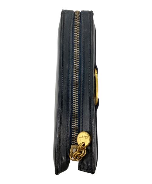 Salvatore Ferragamo（サルヴァトーレ フェラガモ）Salvatore Ferragamo (サルヴァトーレ フェラガモ) コスメポーチ ブラックの古着・服飾アイテム