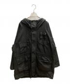 Barbour×Engineered Garmentsバブアー×エンジニアドガーメンツ）の古着「Zip Parka モッズオイリーコート」｜ブラック