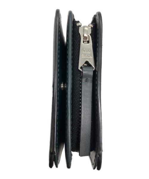 PAUL SMITH（ポールスミス）PAUL SMITH (ポールスミス) ブライトストライププラー　P915　2つ折り財布 ブラック 未使用品の古着・服飾アイテム