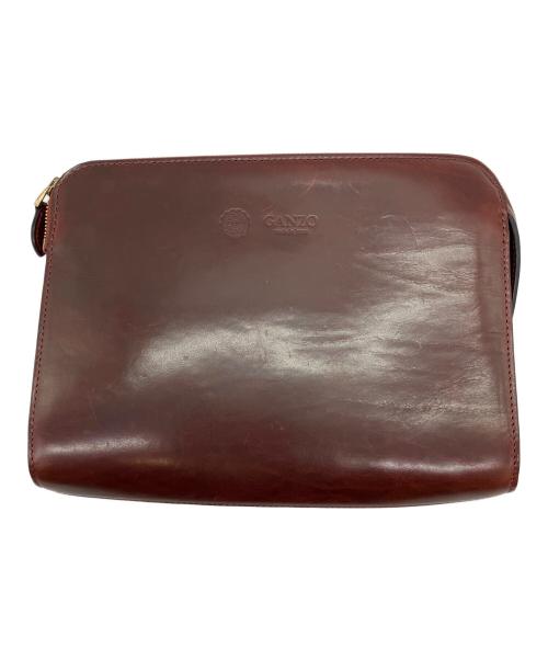 GANZO（ガンゾ）GANZO (ガンゾ) クラッチバッグ ブラウンの古着・服飾アイテム