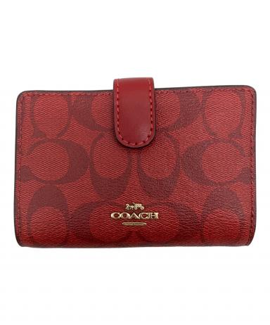 【未使用品】COACH コーチ スモール シグネチャー 二つ折り財布 レッド 1048009350886391_01_8943w.jpeg