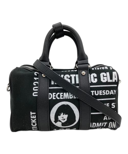 Hysteric Glamour（ヒステリックグラマー）Hysteric Glamour (ヒステリックグラマー) ロゴプリントミニボストンバッグ ブラックの古着・服飾アイテム