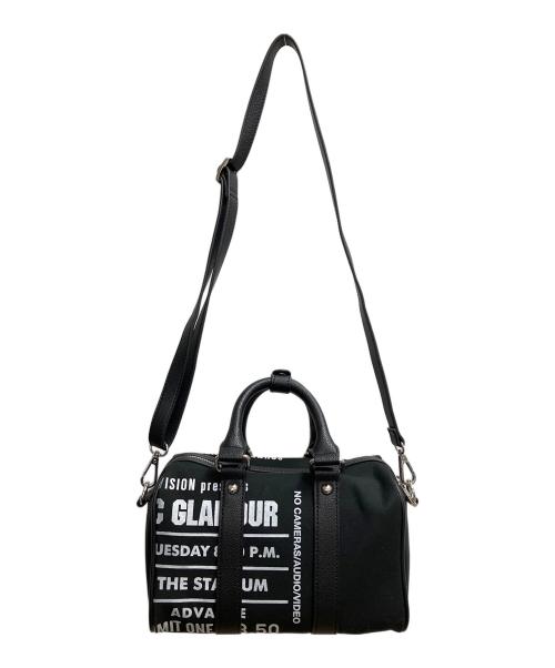 Hysteric Glamour（ヒステリックグラマー）Hysteric Glamour (ヒステリックグラマー) ロゴプリントミニボストンバッグ ブラックの古着・服飾アイテム