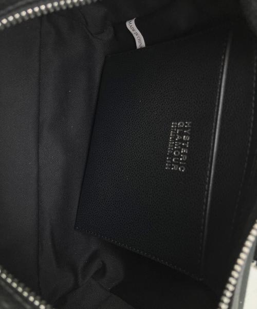 Hysteric Glamour（ヒステリックグラマー）Hysteric Glamour (ヒステリックグラマー) ロゴプリントミニボストンバッグ ブラックの古着・服飾アイテム