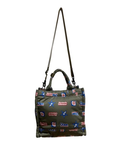 Hysteric Glamour（ヒステリックグラマー）Hysteric Glamour (ヒステリックグラマー) PORTER (ポーター) PORTER/HYSTERIC INTERVIEW 2WAYミニトート オリーブの古着・服飾アイテム