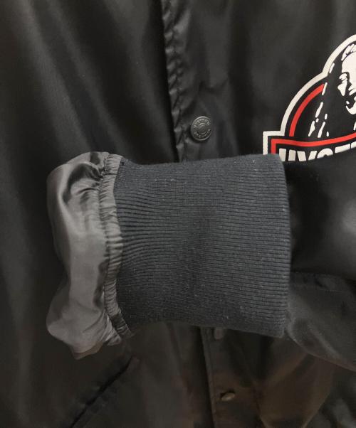 Hysteric Glamour（ヒステリックグラマー）Hysteric Glamour (ヒステリックグラマー) MAKE ME SMILE　スタジアムジャケット レッド×ブラック サイズ:SIZE Mの古着・服飾アイテム