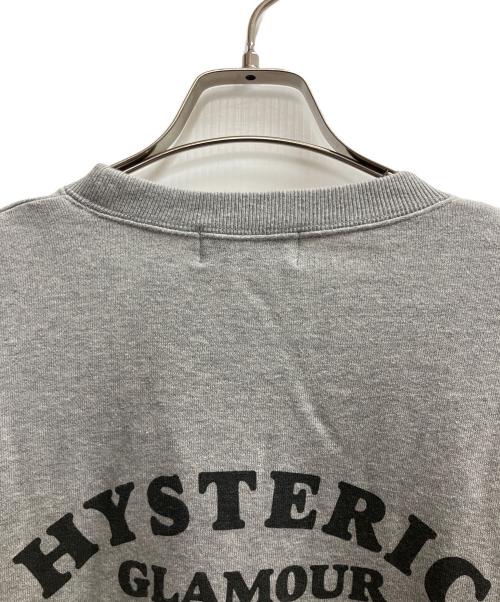 Hysteric Glamour（ヒステリックグラマー）Hysteric Glamour (ヒステリックグラマー) HOTTER THAN HELL　クルーネックスウェット グレー サイズ:SIZE Lの古着・服飾アイテム