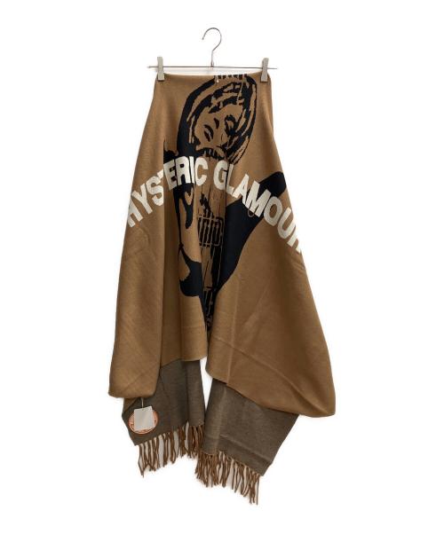Hysteric Glamour（ヒステリックグラマー）Hysteric Glamour (ヒステリックグラマー) GUITAR GIRL ジャカードショールカーディガン ブラウン サイズ:SIZE Free 未使用品の古着・服飾アイテム