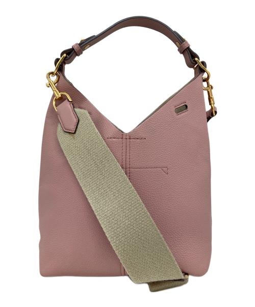 ANYA HINDMARCH（アニヤ・ハインドマーチ）ANYA HINDMARCH (アニヤ・ハインドマーチ) ショルダーバッグ ピンクの古着・服飾アイテム