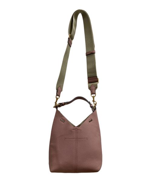 ANYA HINDMARCH（アニヤ・ハインドマーチ）ANYA HINDMARCH (アニヤ・ハインドマーチ) ショルダーバッグ ピンクの古着・服飾アイテム