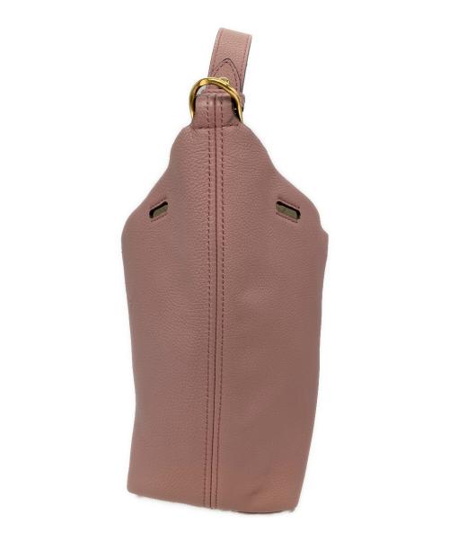 ANYA HINDMARCH（アニヤ・ハインドマーチ）ANYA HINDMARCH (アニヤ・ハインドマーチ) ショルダーバッグ ピンクの古着・服飾アイテム