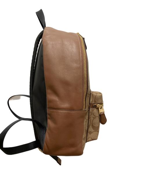 COACH（コーチ）COACH (コーチ) シグネチャー リュック ブラウンの古着・服飾アイテム