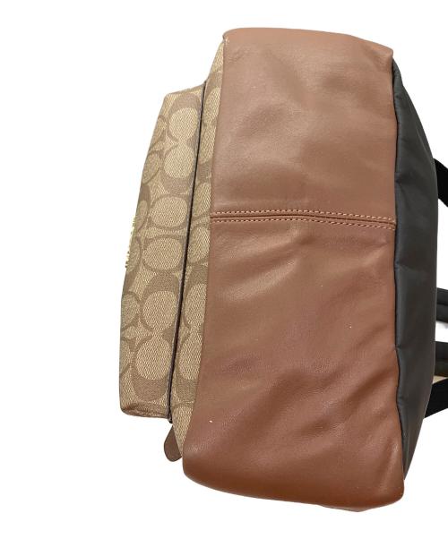 COACH（コーチ）COACH (コーチ) シグネチャー リュック ブラウンの古着・服飾アイテム