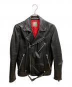 nano・universeナノ・ユニバース）の古着「ライダースジャケット」｜ブラック