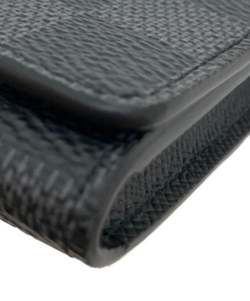 LOUIS VUITTON（ルイ ヴィトン）LOUIS VUITTON (ルイ ヴィトン) ダミエ・グラフィット アンヴェロップ・カルト・ドゥ・ヴィジット カードケース ブラックの古着・服飾アイテム