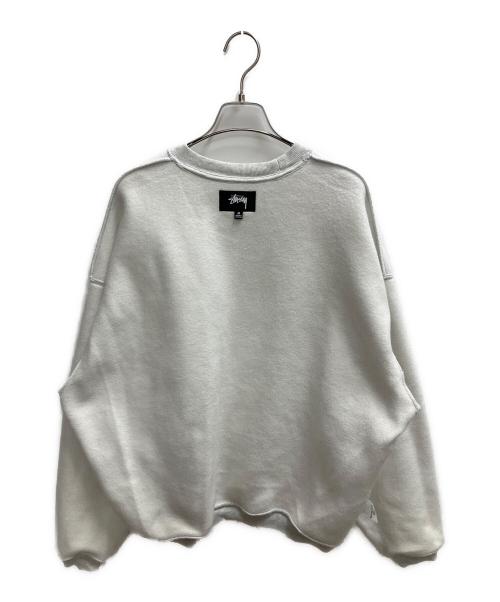 stussy（ステューシー）stussy (ステューシー) STU Applique Crew カレッジロゴスウェットシャツ オートミール サイズ:SIZE Mの古着・服飾アイテム