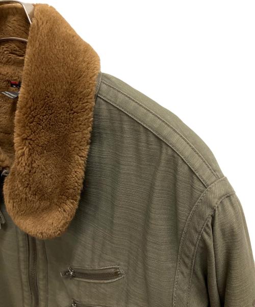 DIESEL（ディーゼル）DIESEL (ディーゼル) ミリタリージャケット グリーン サイズ:SIZE XLの古着・服飾アイテム