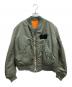 ALPHA INDUSTRIES（アルファインダストリーズ）の古着「MA-1ジャケット」｜オリーブ