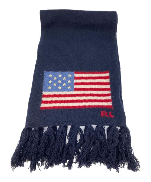 POLO RALPH LAUREN（ポロ・ラルフローレン）POLO RALPH LAUREN (ポロ・ラルフローレン) マフラー ネイビー 未使用品の古着・服飾アイテム