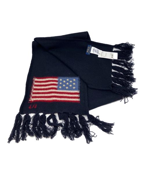 POLO RALPH LAUREN（ポロ・ラルフローレン）POLO RALPH LAUREN (ポロ・ラルフローレン) マフラー ネイビー 未使用品の古着・服飾アイテム