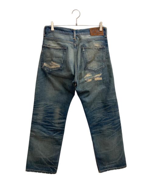 RRL（ダブルアールエル）RRL (ダブルアールエル) ダメージデニムパンツ インディゴ サイズ:SIZE W30×L30の古着・服飾アイテム